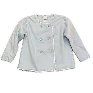 Bella Bliss Blue Double-Breasted Jacket